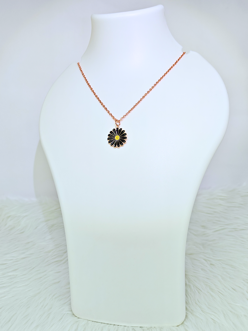 Midnight Daisy Pendant