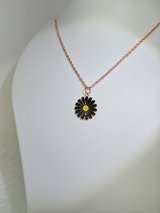 Midnight Daisy Pendant