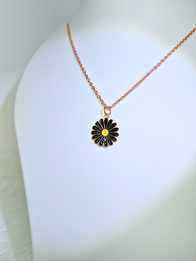 Midnight Daisy Pendant